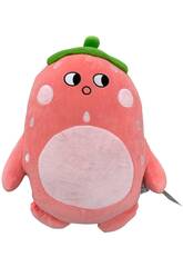 Oreiller en peluche à la fraise 44x36x15
