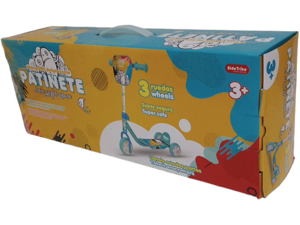 Monopattino per bambini 3 ruote blu