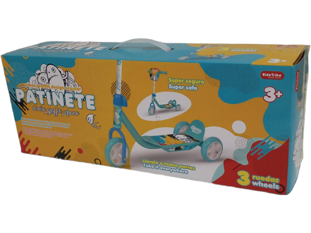 Monopattino per bambini 3 ruote blu