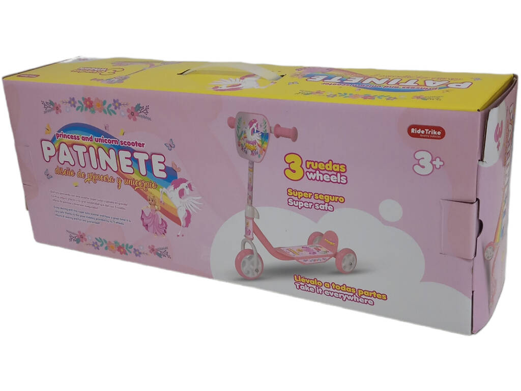 Monopattino 3 ruote per bambini rosa