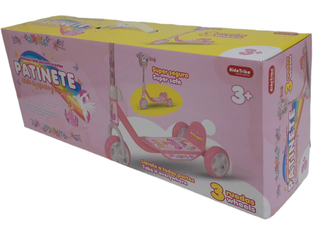 Monopattino 3 ruote per bambini rosa