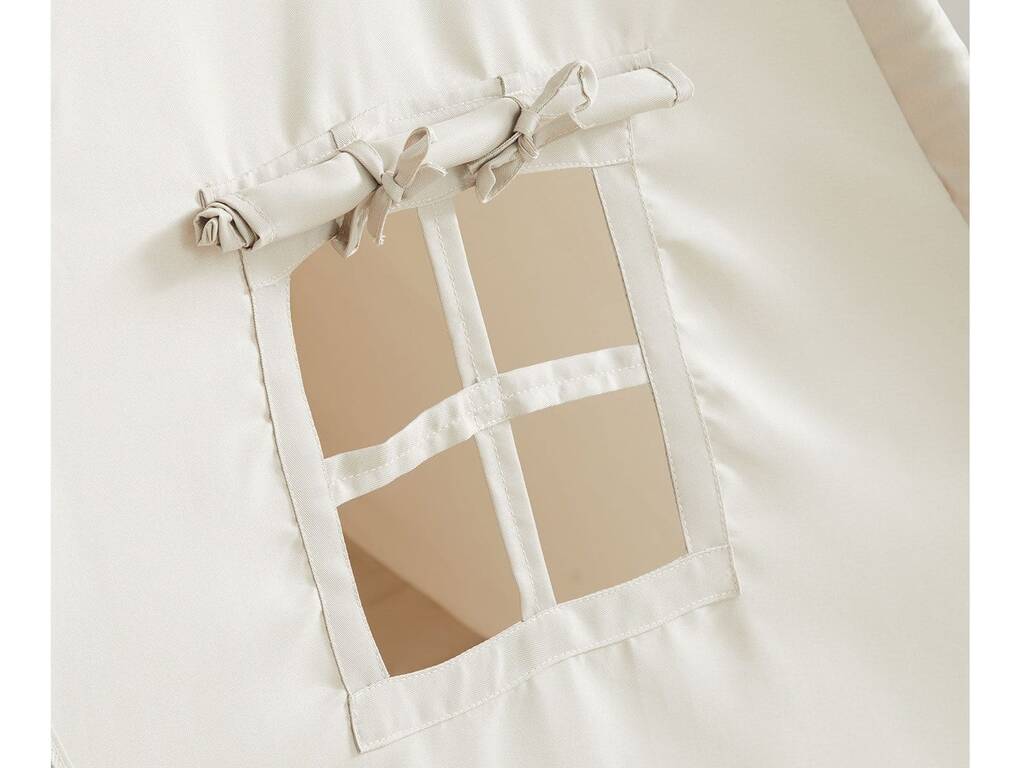 Casa Tipi beige con tappetino e cuscini