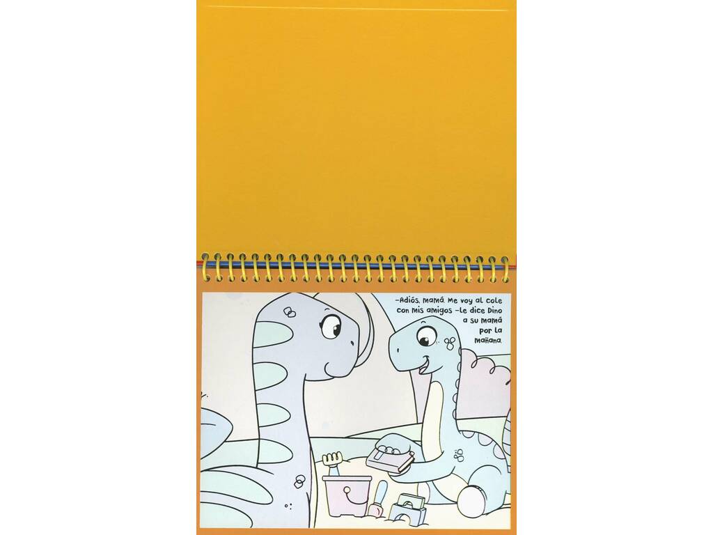 libro Scopro i colori dei dinosauri con pennarello ad acqua