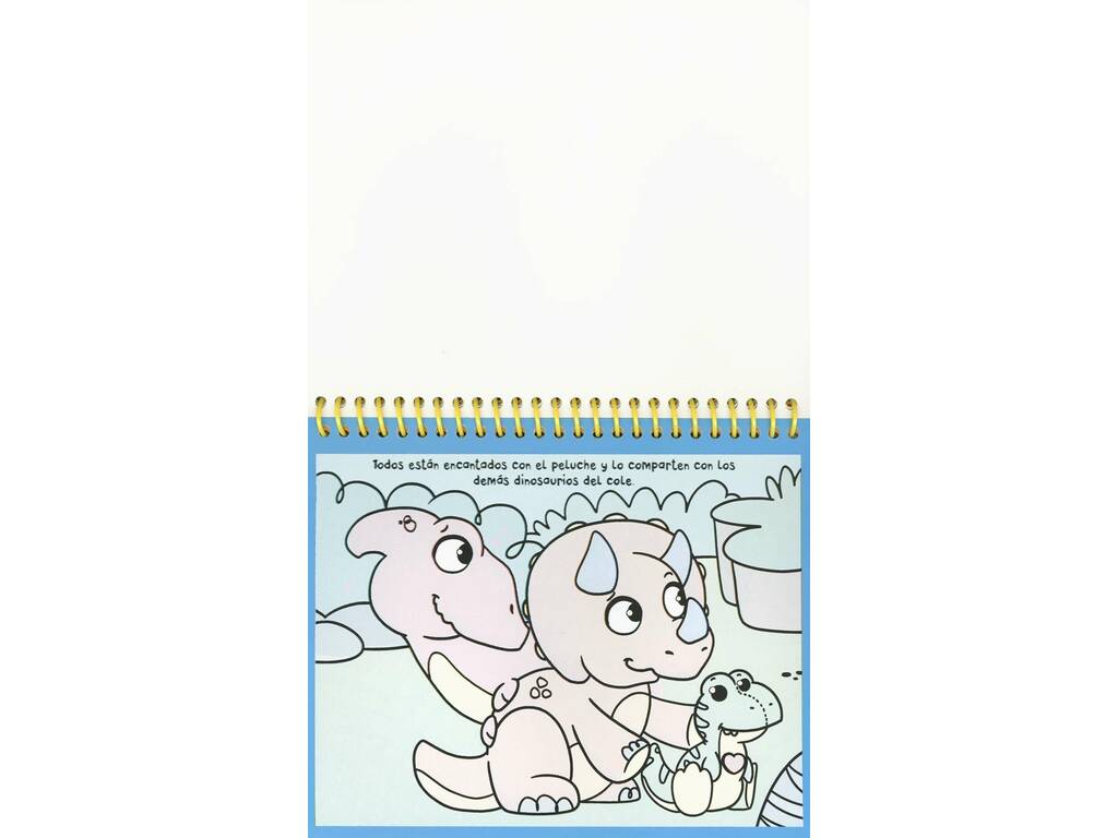 libro Scopro i colori dei dinosauri con pennarello ad acqua