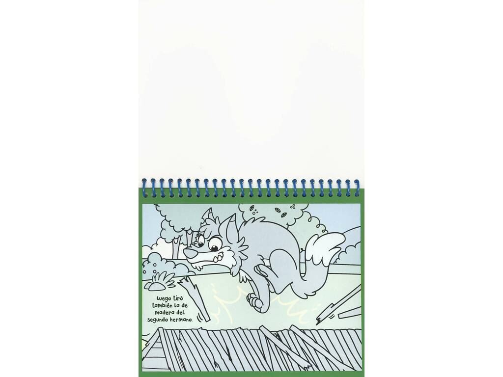 libro Scopro i colori I tre porcellini con pennarello ad acqua