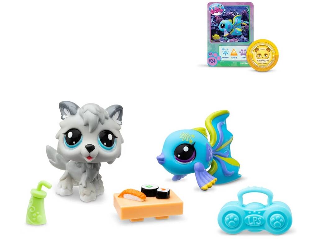 Littlest Pet Shop Pack 2 Animali domestici Bandai BF00525