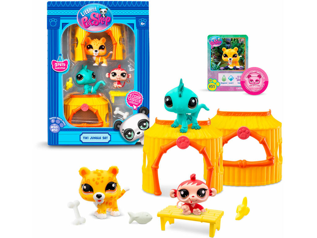 Littlest Pet Shop Tiki Jungle Set Bandai BF00515