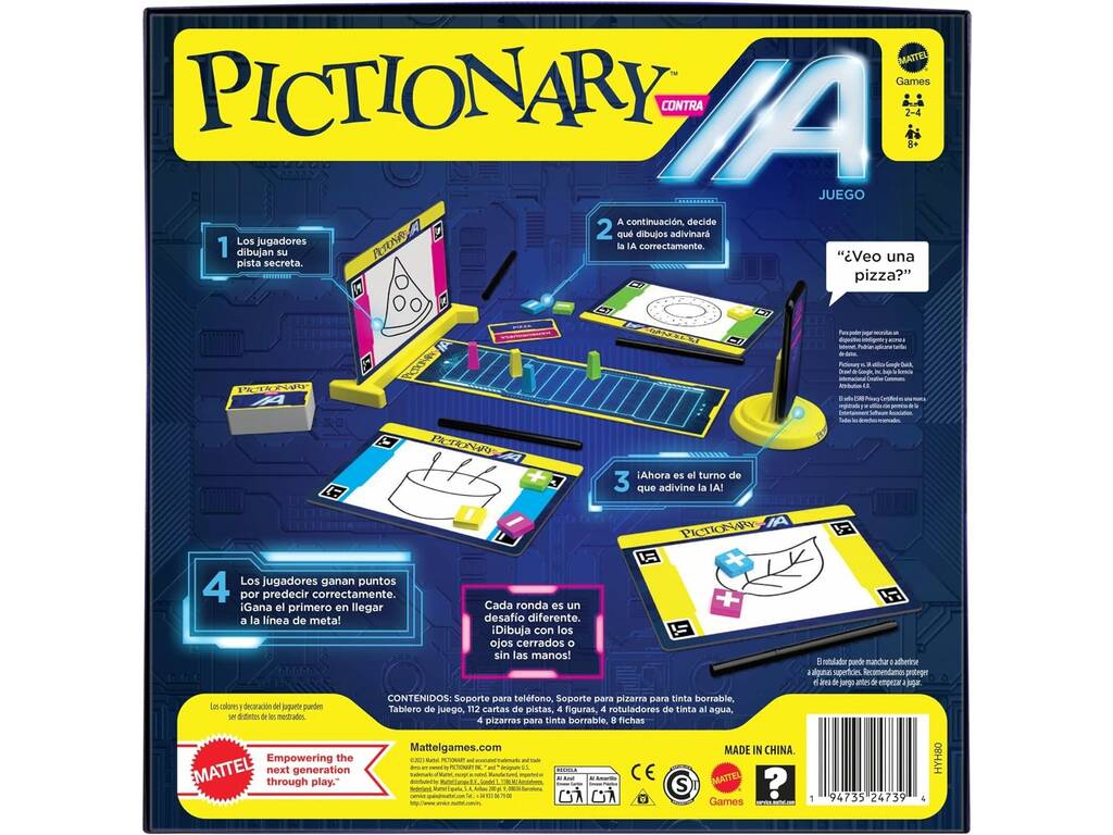 Pictionary contro l'intelligenza artificiale Mattel HYH80