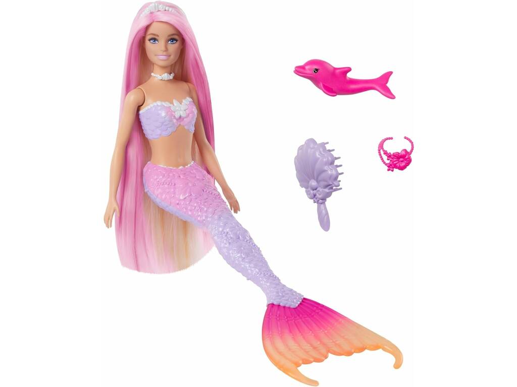 Barbie Un tocco di magia Malibu Sirena cambia colore Mattel HRP97