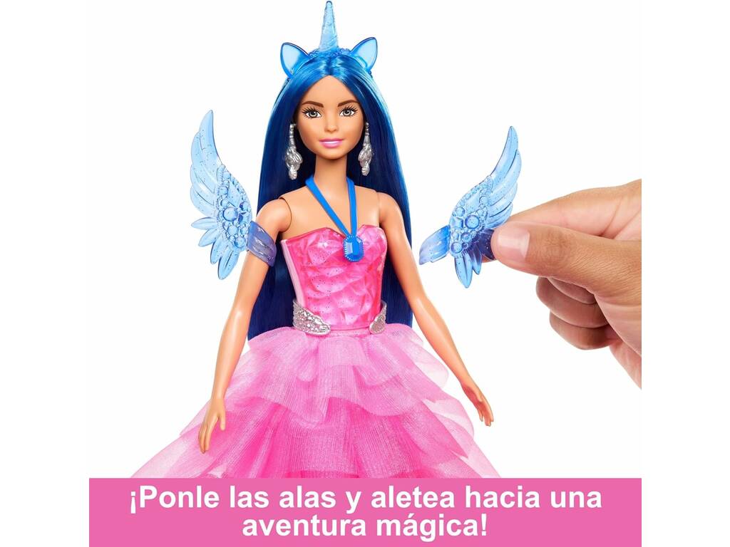 Barbie Un tocco di magia Hadacorn Zaffiro di Mattel HRR16