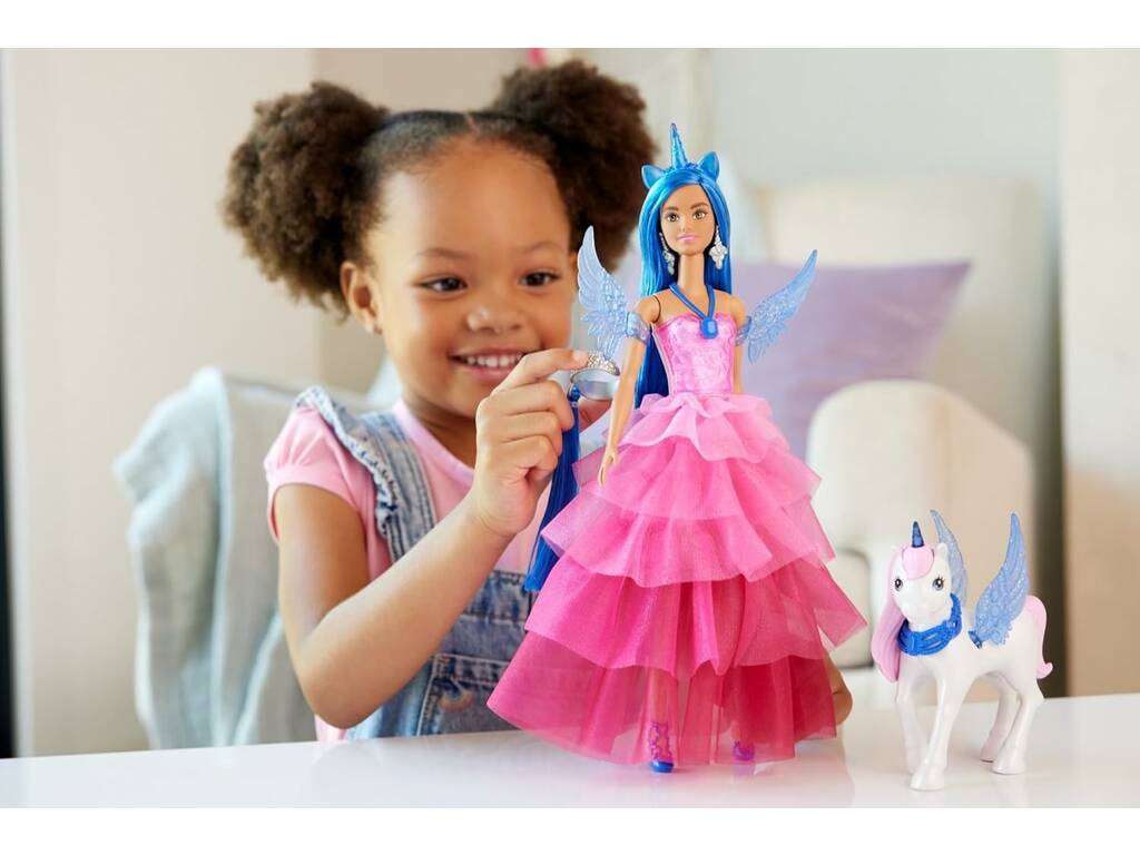 Barbie Un tocco di magia Hadacorn Zaffiro di Mattel HRR16