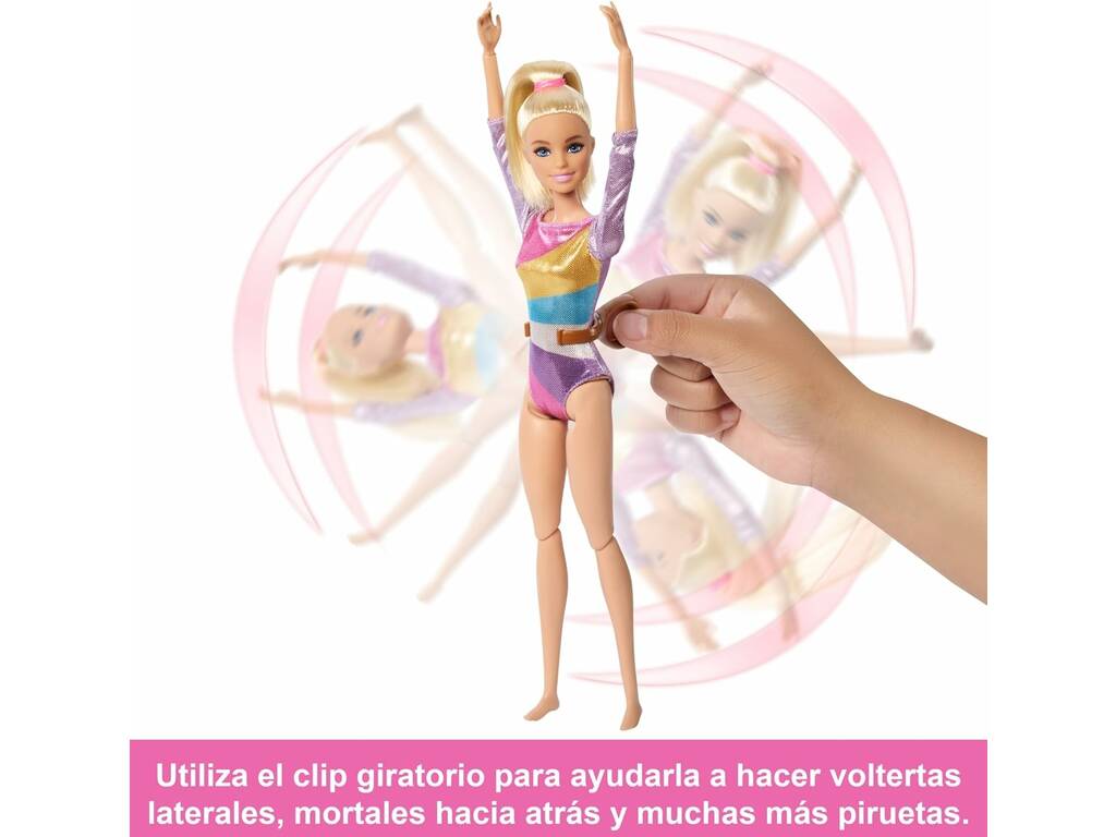 Barbie Tu Puoi Essere una Ginnasta Bionda con set da gioco di Mattel HRG525