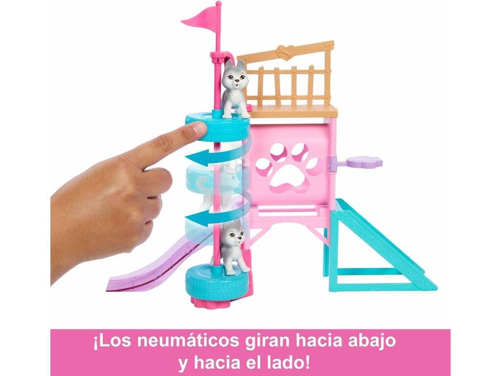 Barbie Stacie Alla Riscossa Parco Addestramento Cuccioli di Mattel HRM10
