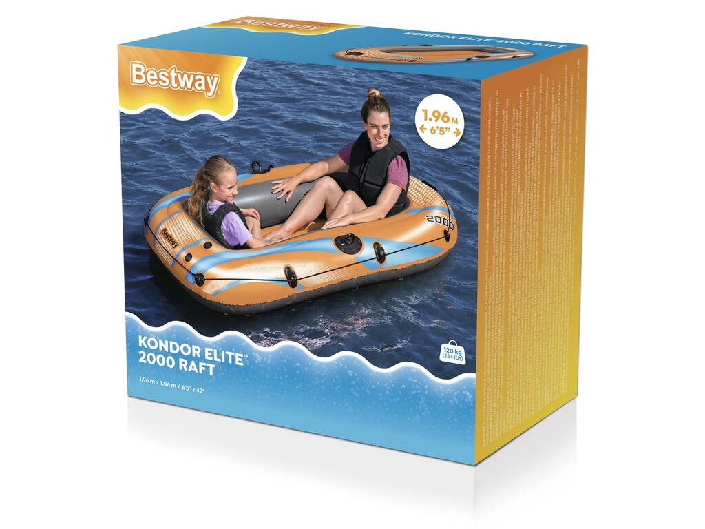 Bateau gonflable Kondor Elite 2000 196x106 cm. Bestway 61139