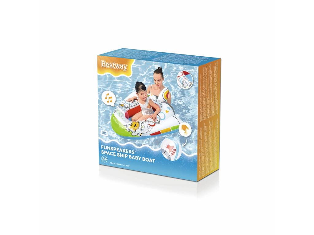Barca gonfiabile Funspeakers Space Ship 104x99 cm. Bestway 34178