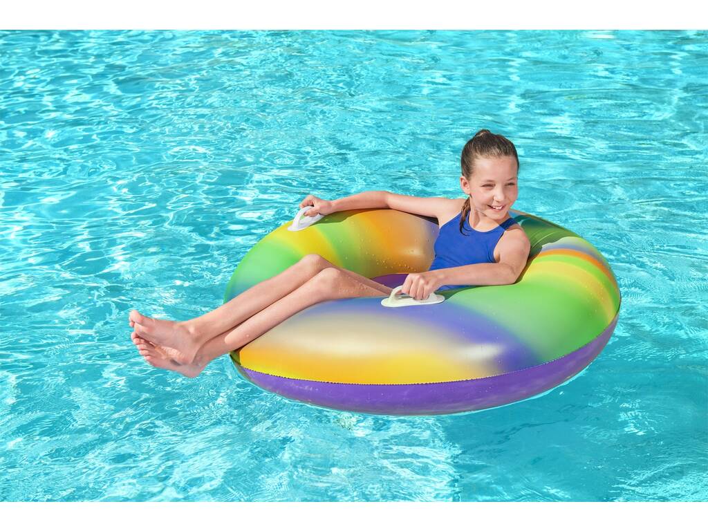 Galleggiante gonfiabile Rainbow Swim da 119 cm. Bestway 36352