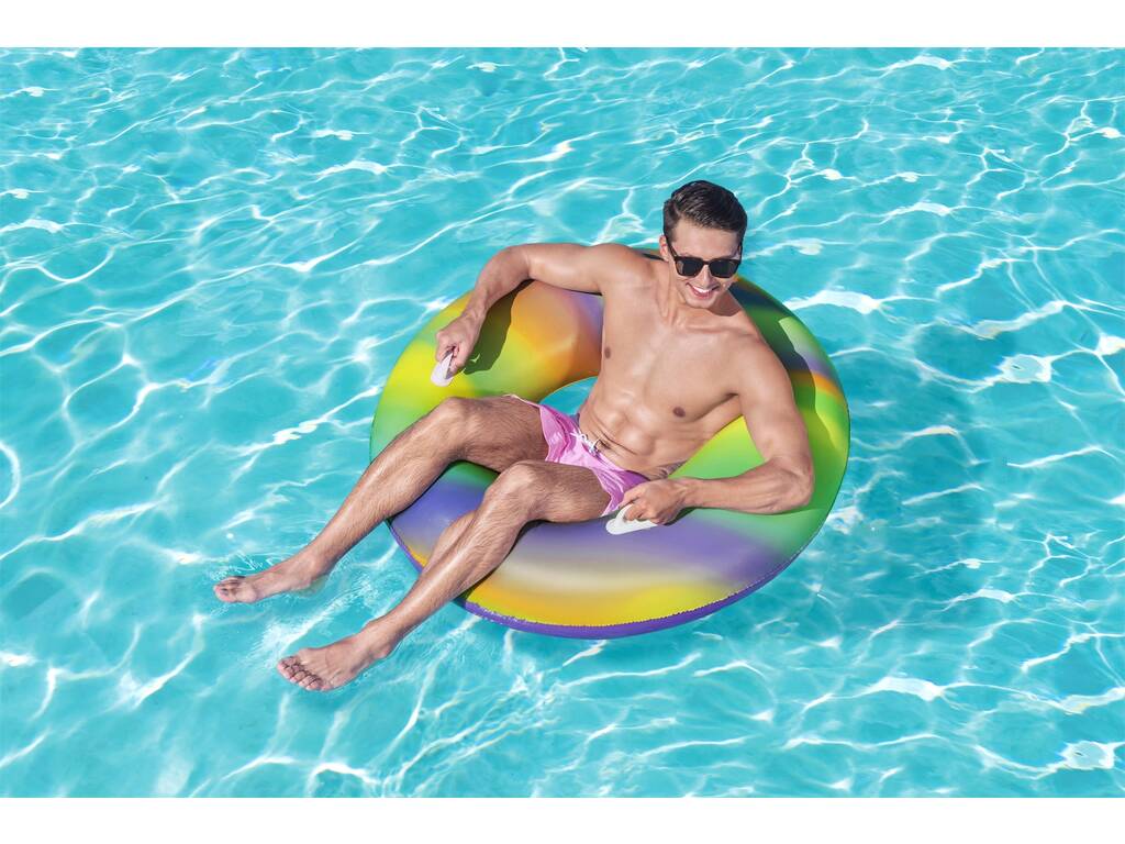 Galleggiante gonfiabile Rainbow Swim da 119 cm. Bestway 36352