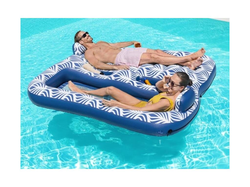 Materasso gonfiabile doppio Comfort Splush 204x188 cm. Bestway 43653