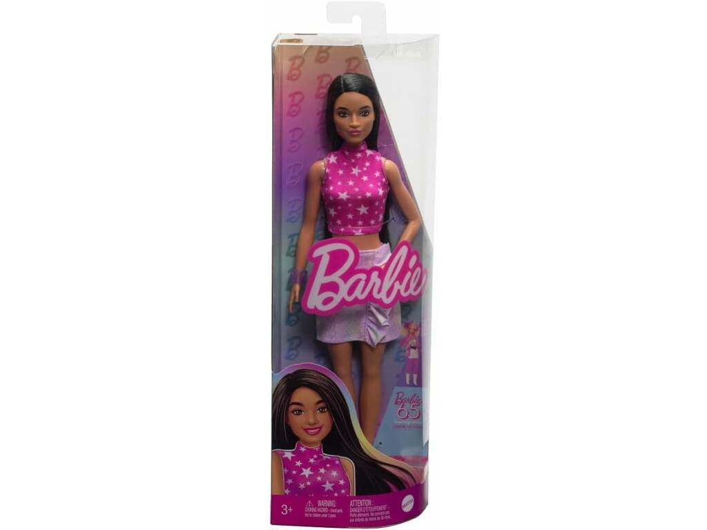 Barbie Fashionista vestito rock rosa e metallizzato di Mattel HRH13
