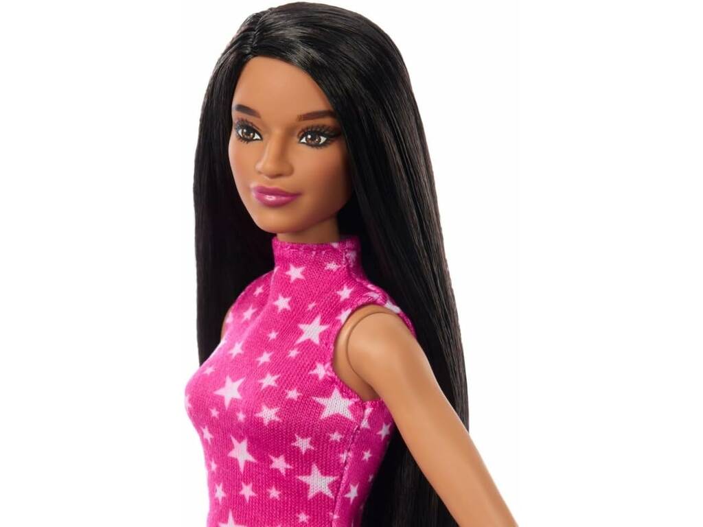 Barbie Fashionista vestito rock rosa e metallizzato di Mattel HRH13