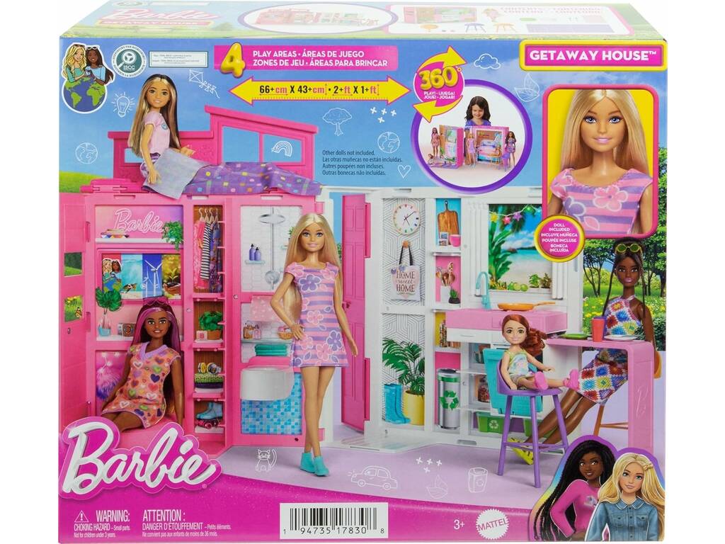 Barbie 65° Anniversario Bambola con Appartamento di Mattel HRJ77