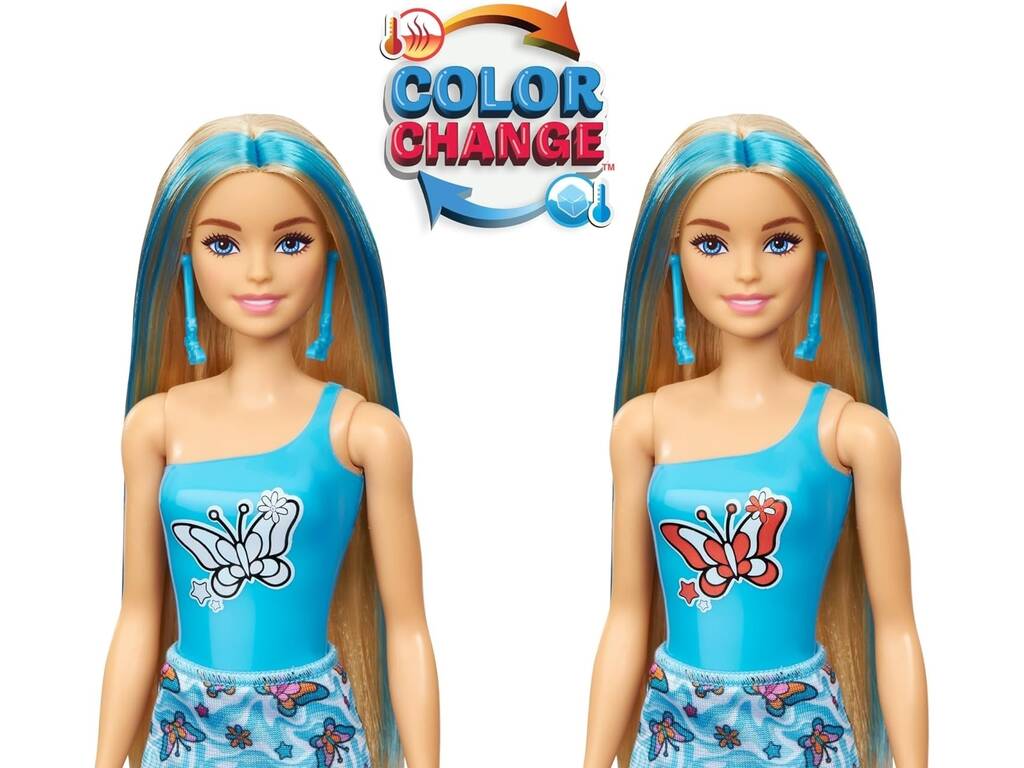 Barbie Cutie Reveal Boneca Série Ritmo Arco-Íris Mattel HRK06
