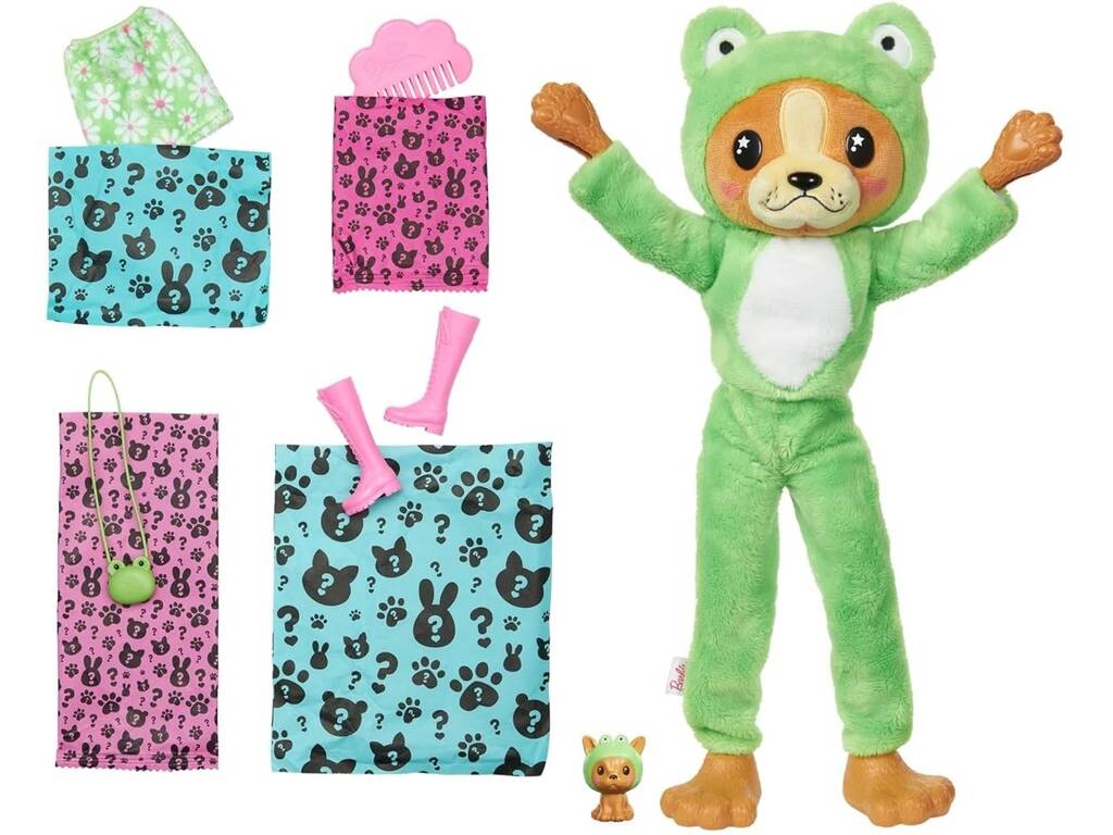 Barbie Cutie Reveal Serie Costume Bambola Cane Rana Mattel HRK24