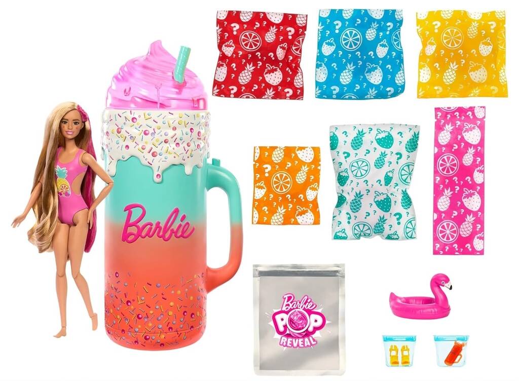 Barbie Pop! Reveal Bambola Serie Frutta Smoothie Tropicale Mattel HRK57