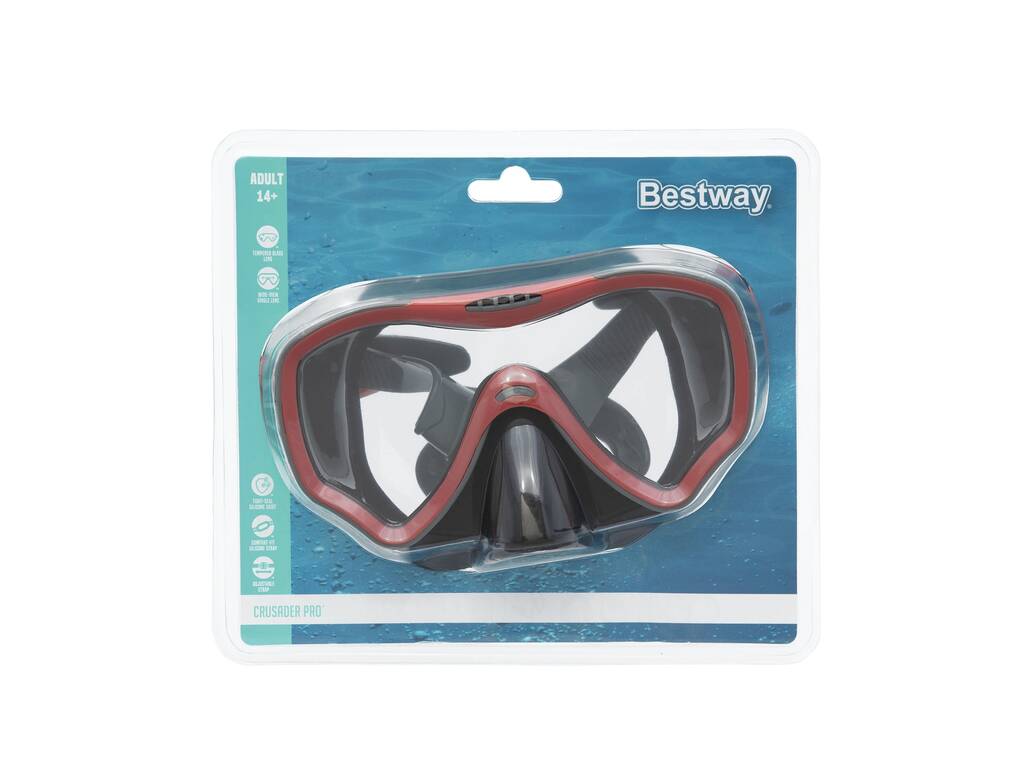 Occhiali da sub Crusader Pro in policarbonato Bestway 22074