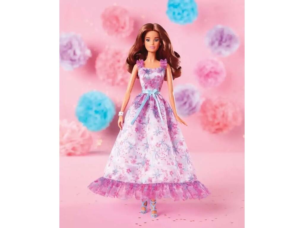 Barbie Signature Auguri di Compleanno Bambola Brunetta Mattel HRM54