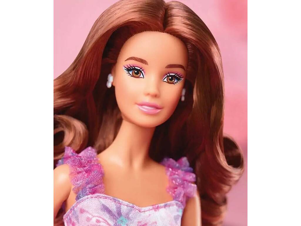Barbie Signature Auguri di Compleanno Bambola Brunetta Mattel HRM54