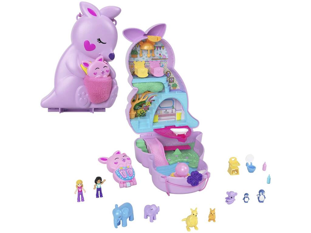 Polly Pocket Borsa Canguro Joey e Mamma Mattel HKV50