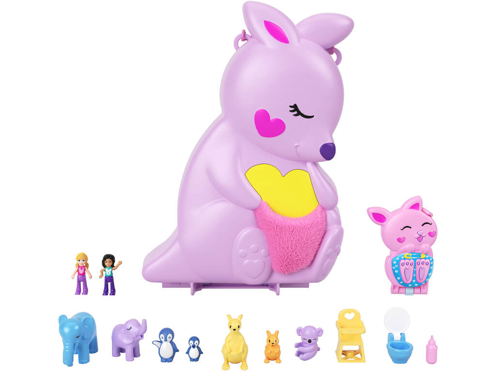 Polly Pocket Borsa Canguro Joey e Mamma Mattel HKV50