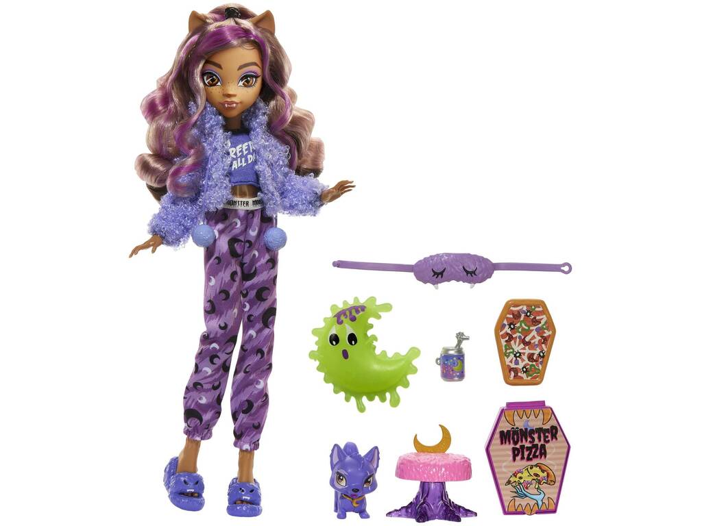 Monster High soirée pyjama Clawdeen Wolf Mattel HKY67