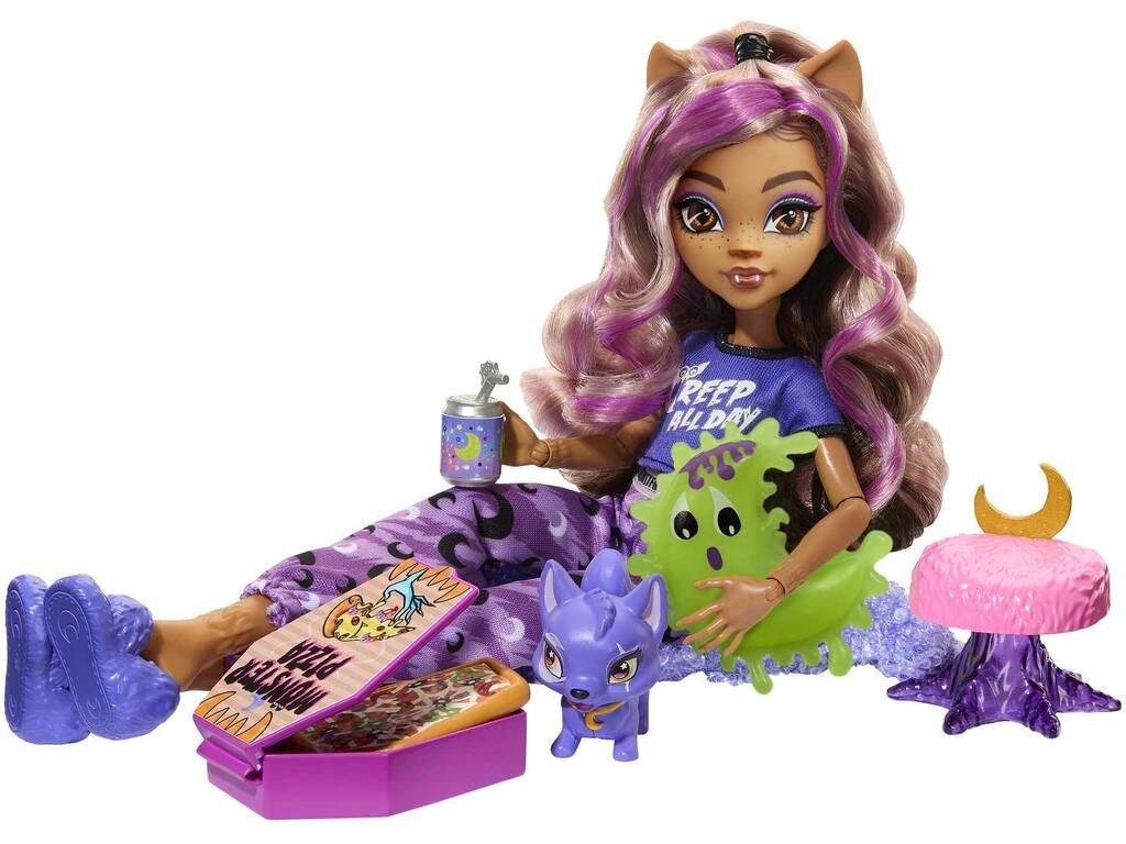 Monster High soirée pyjama Clawdeen Wolf Mattel HKY67