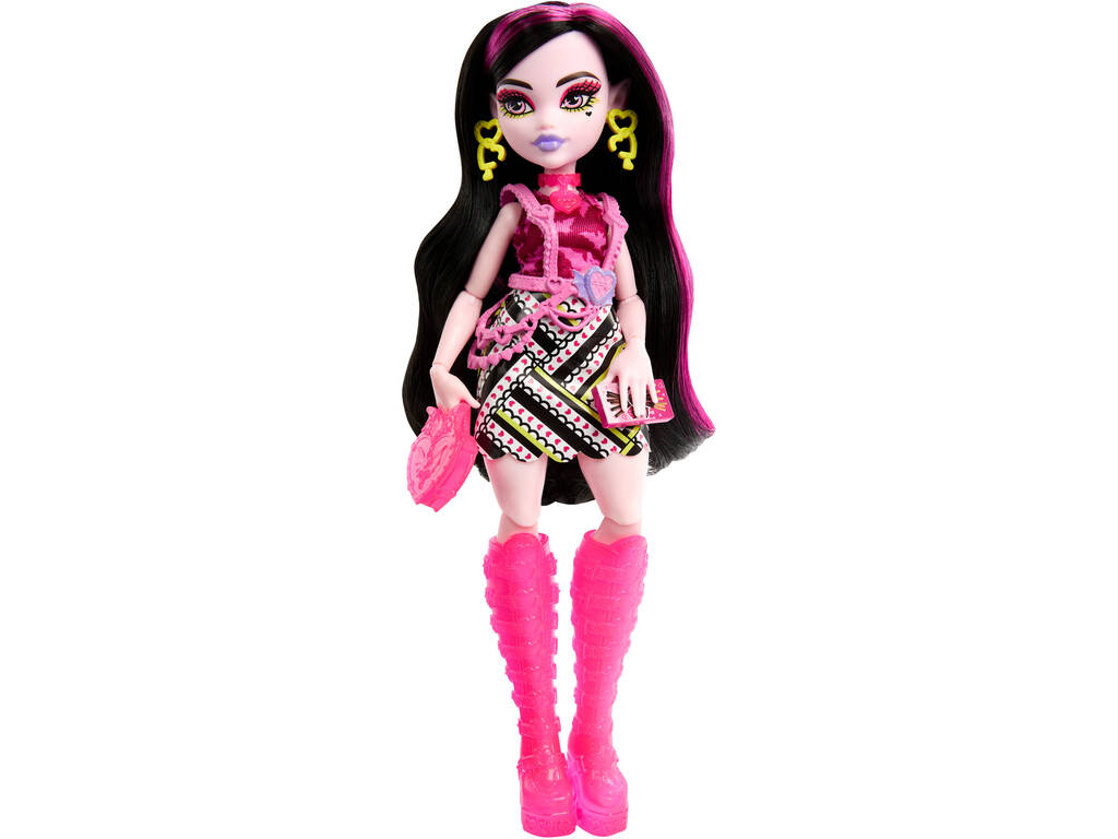 Monster High Skulltimate Secrets Neon Frights Poupée Draculaura Mattel HNF78