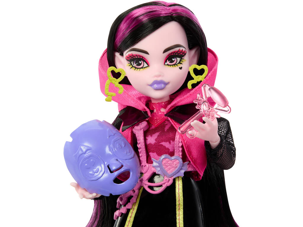 Monster High Skulltimate Secrets Neon Frights Poupée Draculaura Mattel HNF78