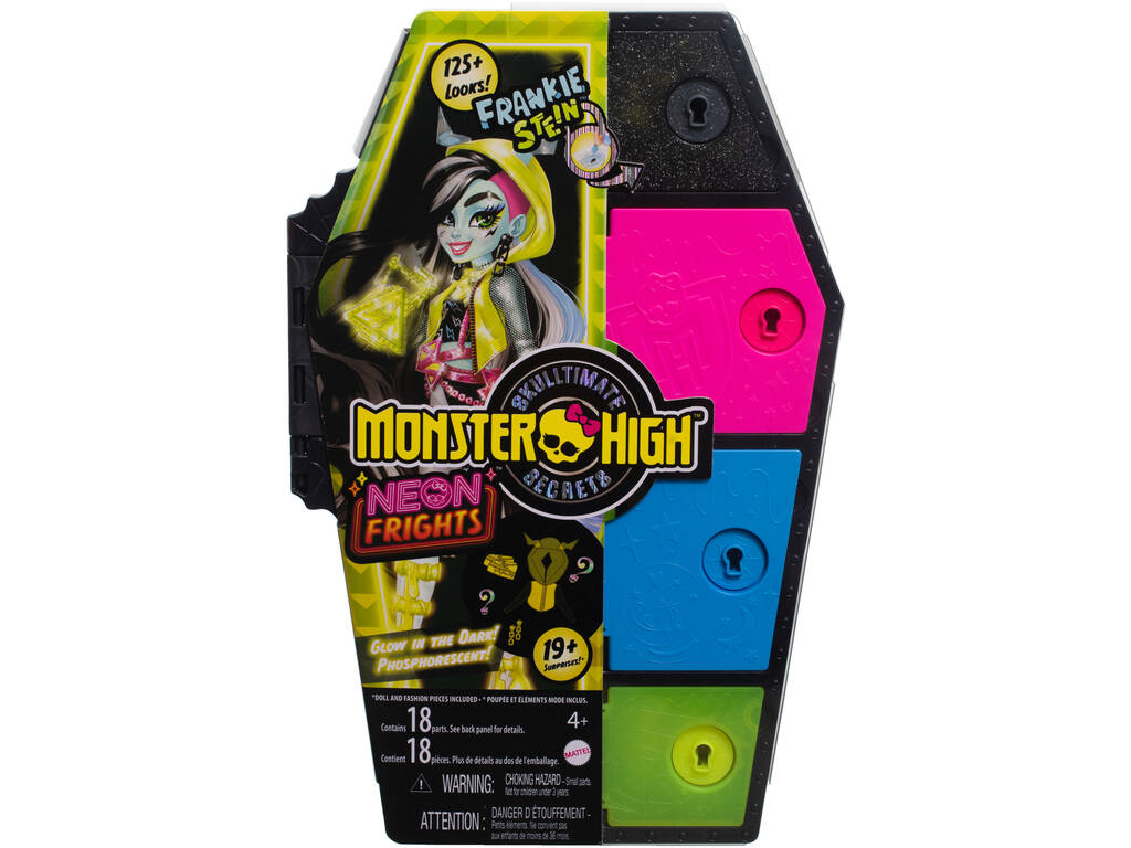 Monster High Skulltimate Secrets Neon Frights Frankie Stein Doll Mattel HNF79