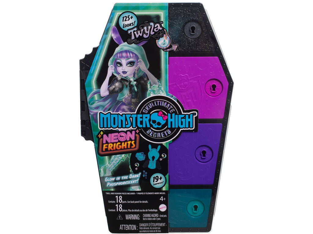 Monster High Skulltimate Secrets Neon Frights Bambola Twyla Mattel HNF82