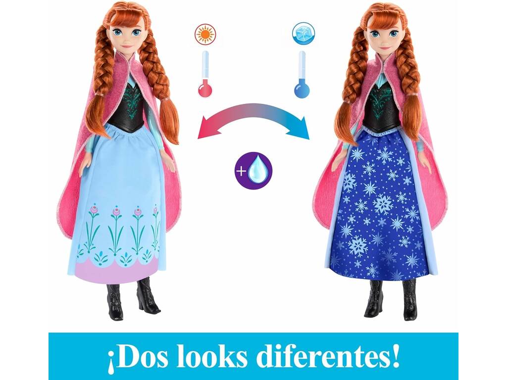 Poupée Frozen Anna Jupe Magique Mattel HTG24