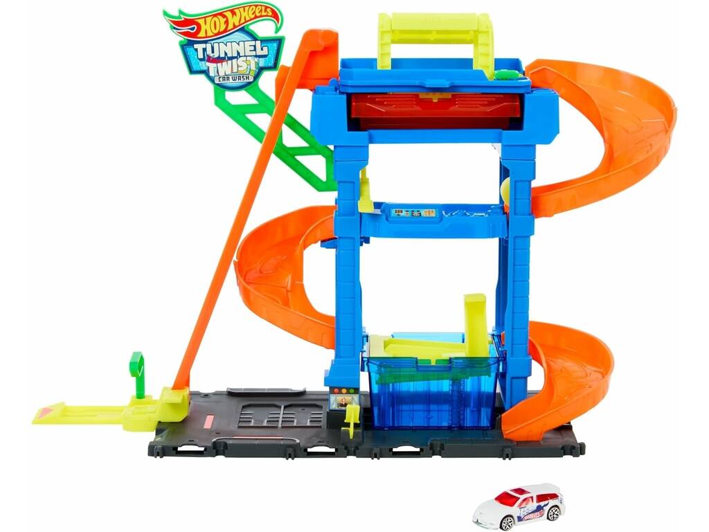 Hot Wheels City Spiral Wash Tunnel Mattel HTN80