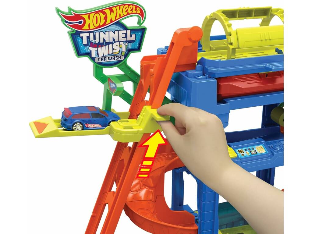 Hot Wheels City Spiral Wash Tunnel Mattel HTN80