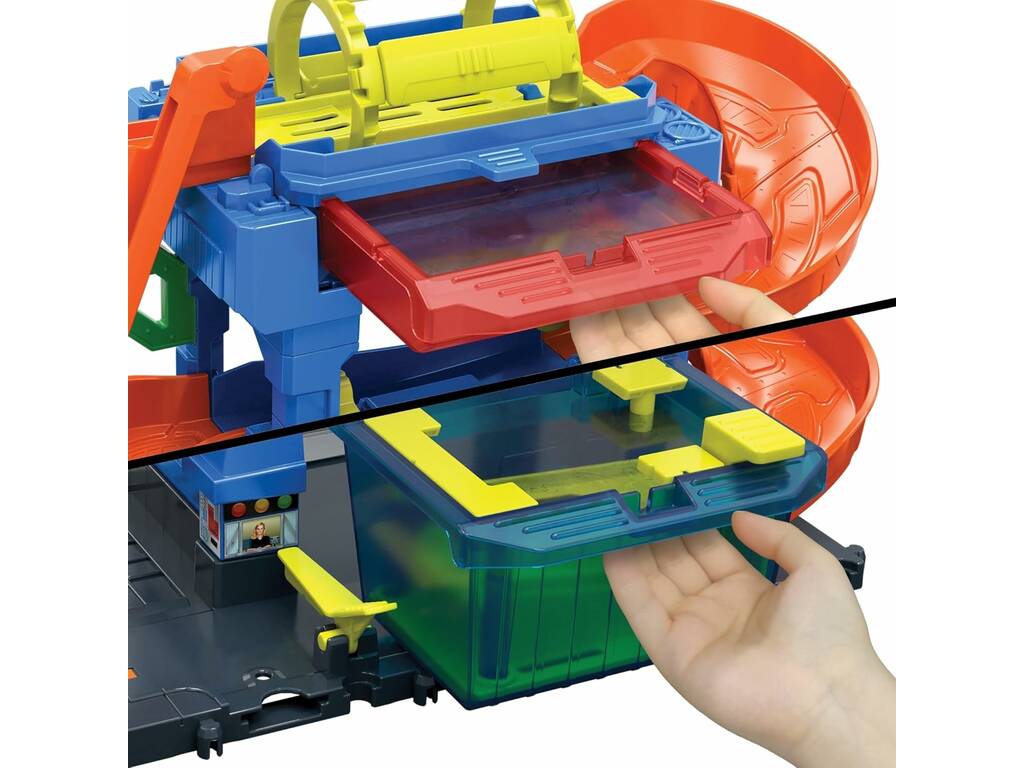 Hot Wheels City Spiral Wash Tunnel Mattel HTN80