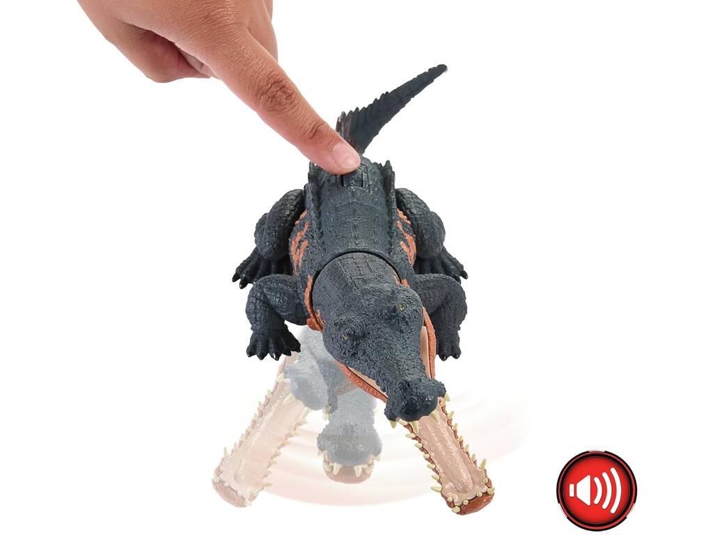 Jurassic World Rugido Selvagem Gryposuchus com Sons Mattel HTK71