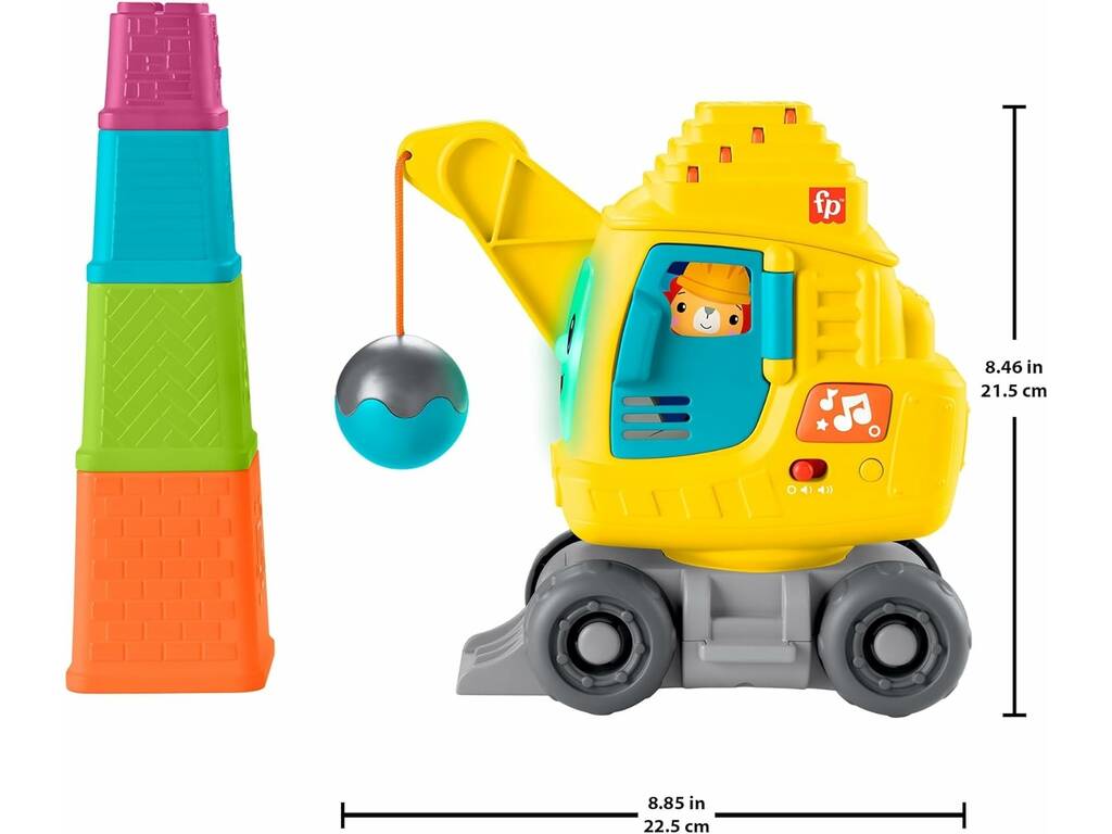 Grue à empiler et à compter Fisher Price Mattel HWY65