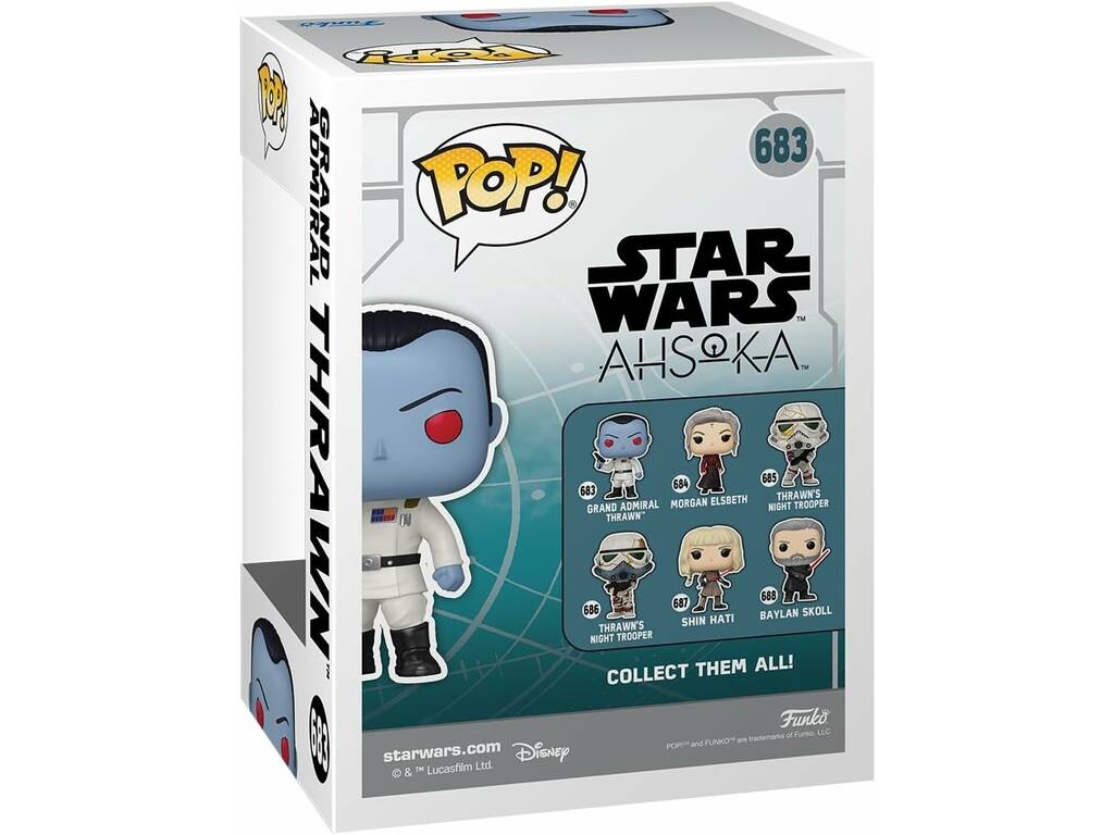 Funko Pop Star Wars Ahsoka Grand Amiral Thrawn avec tête pivotante Funko 76539