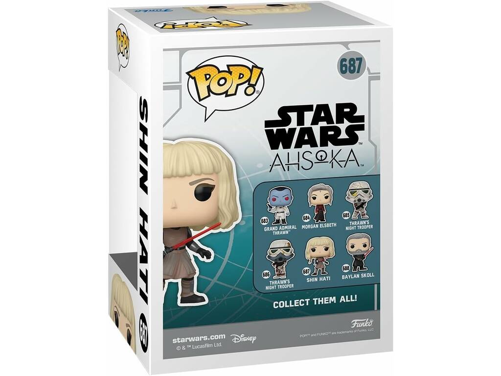 Funko Pop Star Wars Ahsoka Shin Hati con testa oscillante Funko 76543
