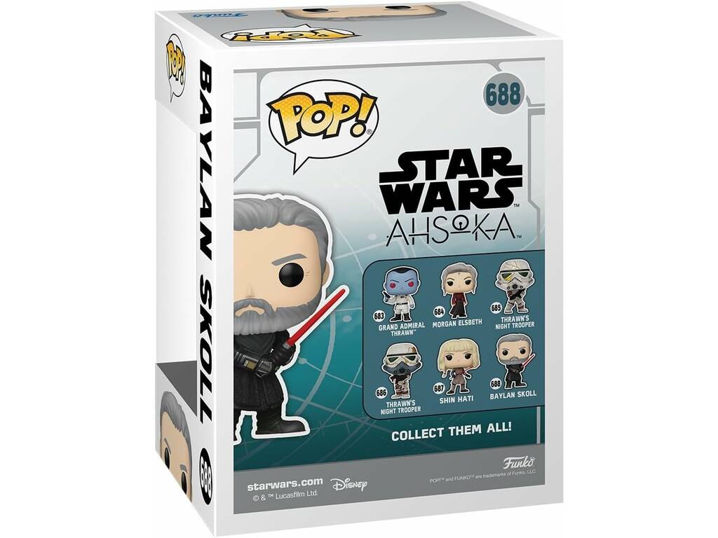 Funko Pop Star Wars Ahsoka Baylan Skoll avec tête pivotante Funko 76544