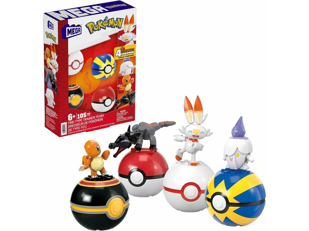 Pokémon Mega Kit Allenatore di Fuoco Mattel HTJ06