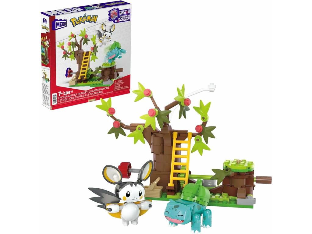 Pokémon Méga La forêt enchantée d'Emolga et Bulbasaur Mattel HTH69